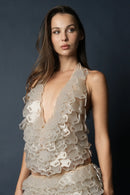 Infinitude Giant V-Neck Top(Clear)