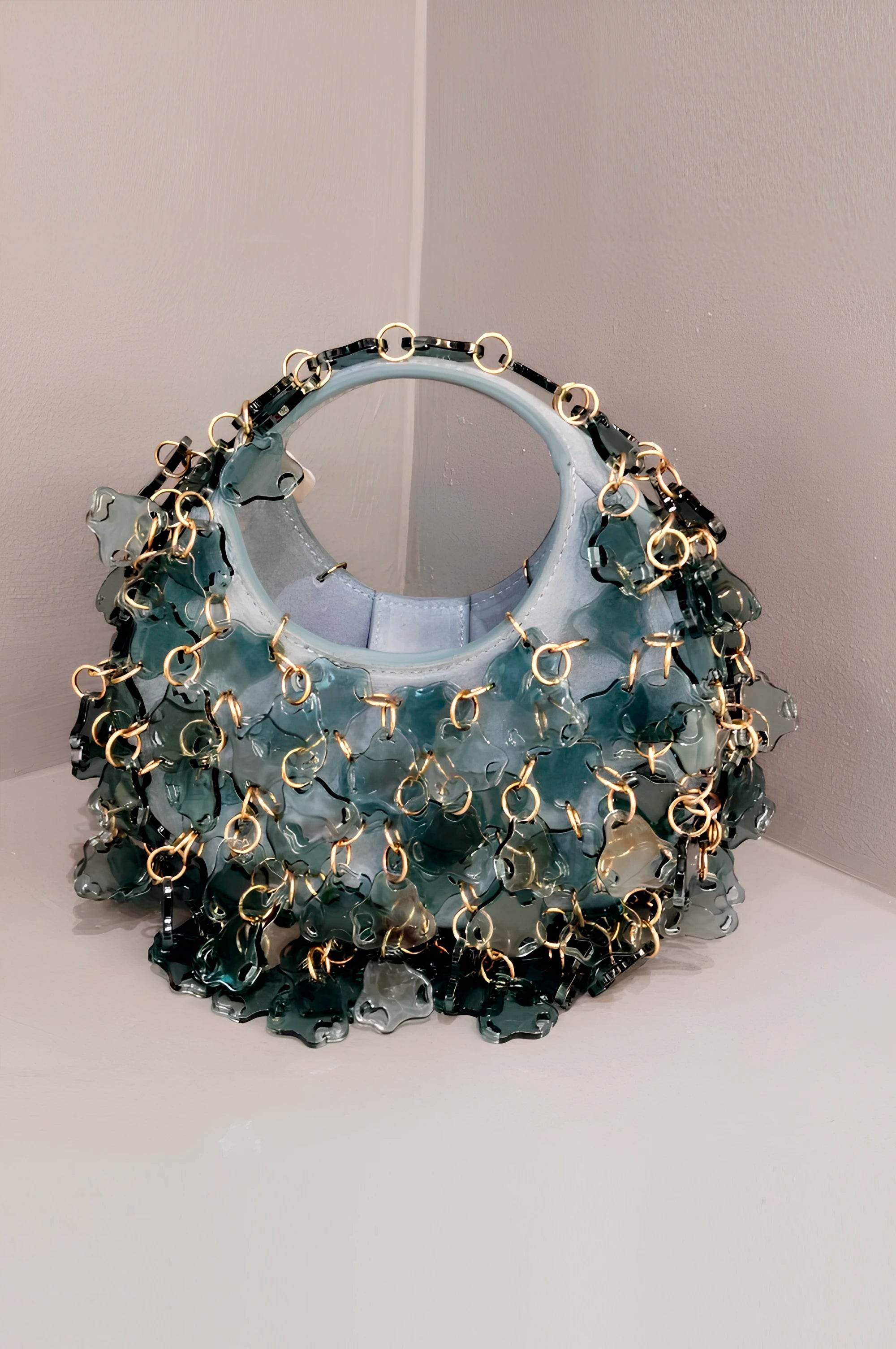 Infinitude Moon Bag(Blue Sapphire)