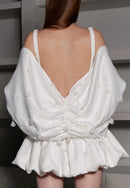 MINI INFINITUDE BUBBLE HEM WEDDING DRESS