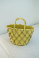 Thea Basket Bag(Mustard, Mini)