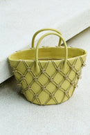 Thea Basket Bag(Mustard, Mini)
