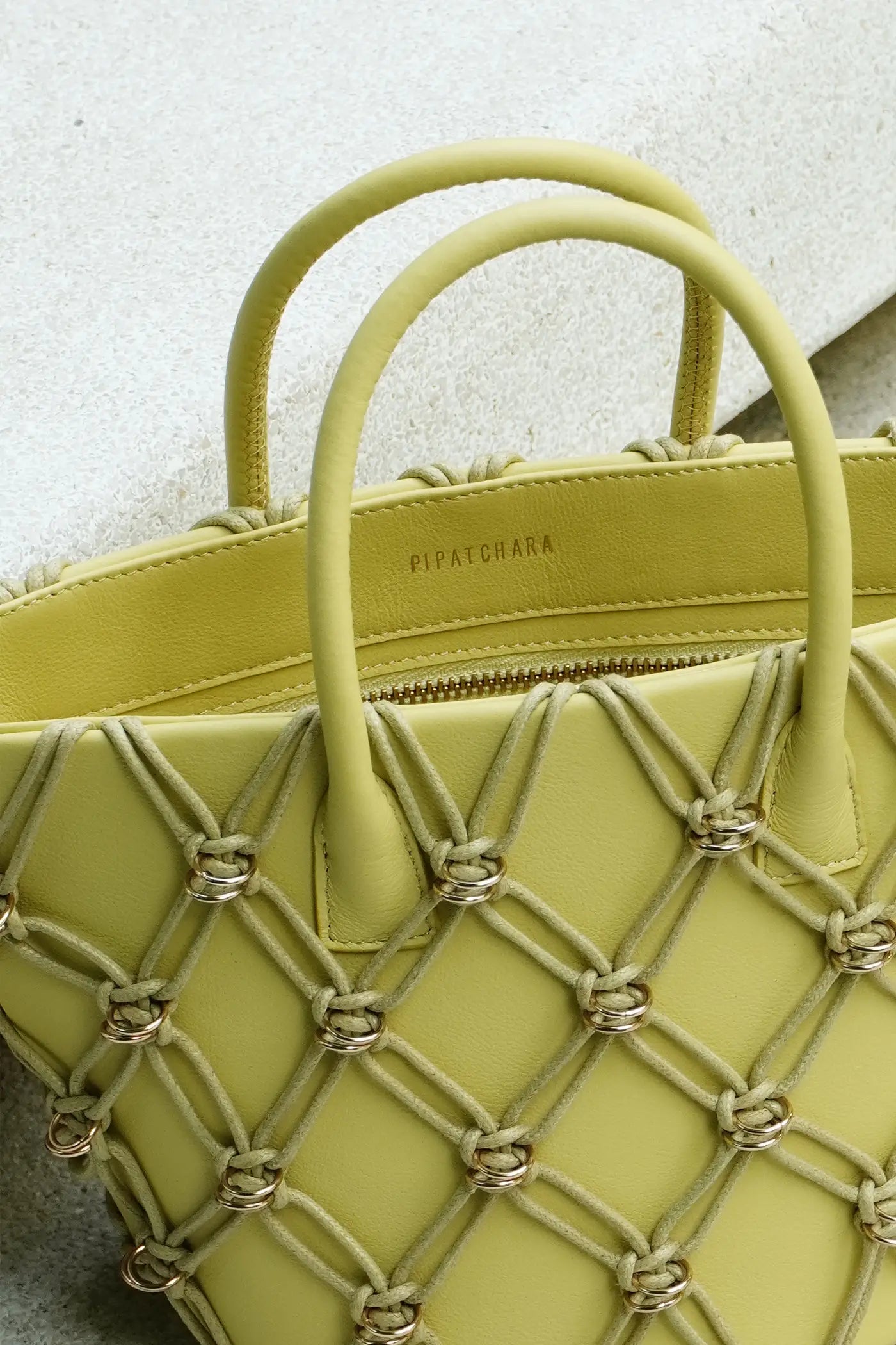 Thea Basket Bag(Mustard, Mini)