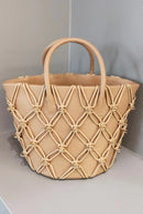 Thea Basket Bag(Nude, Mini)