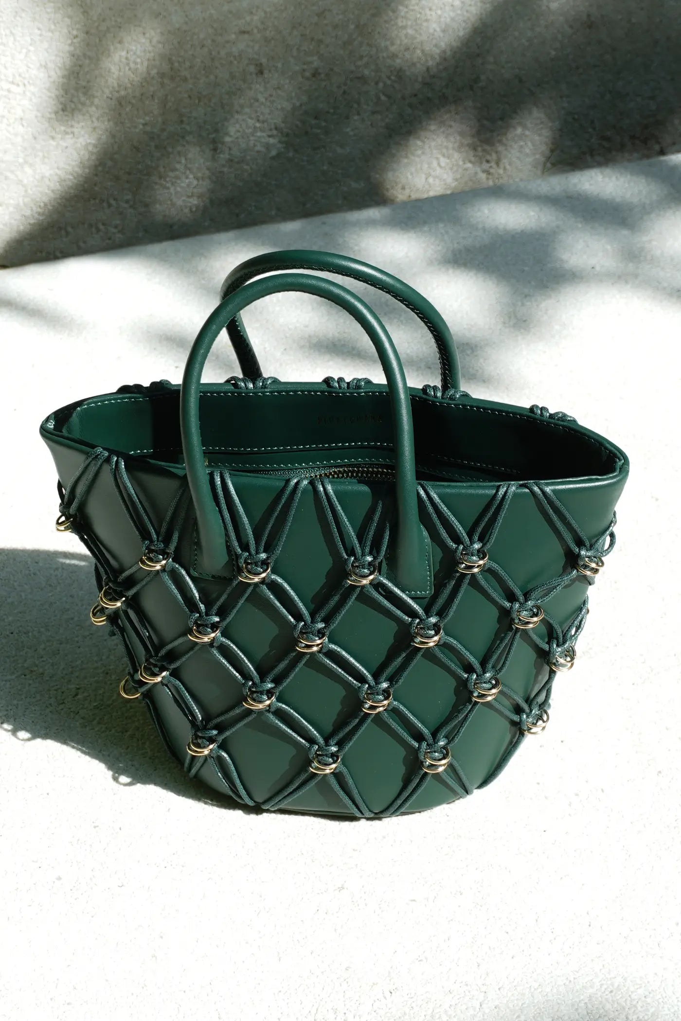 Thea Basket Bag(Green , Mini)