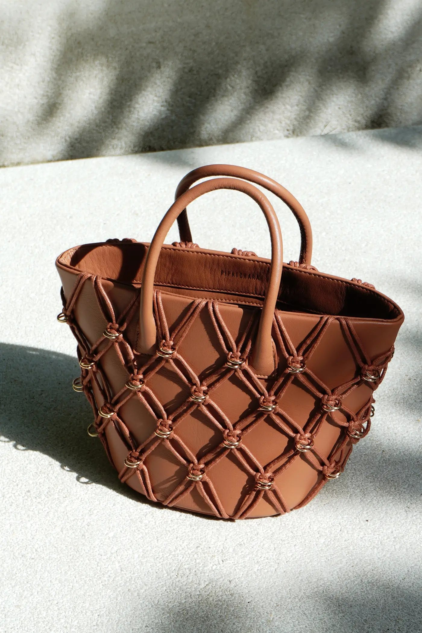 Thea Basket Bag(Tan, Mini)