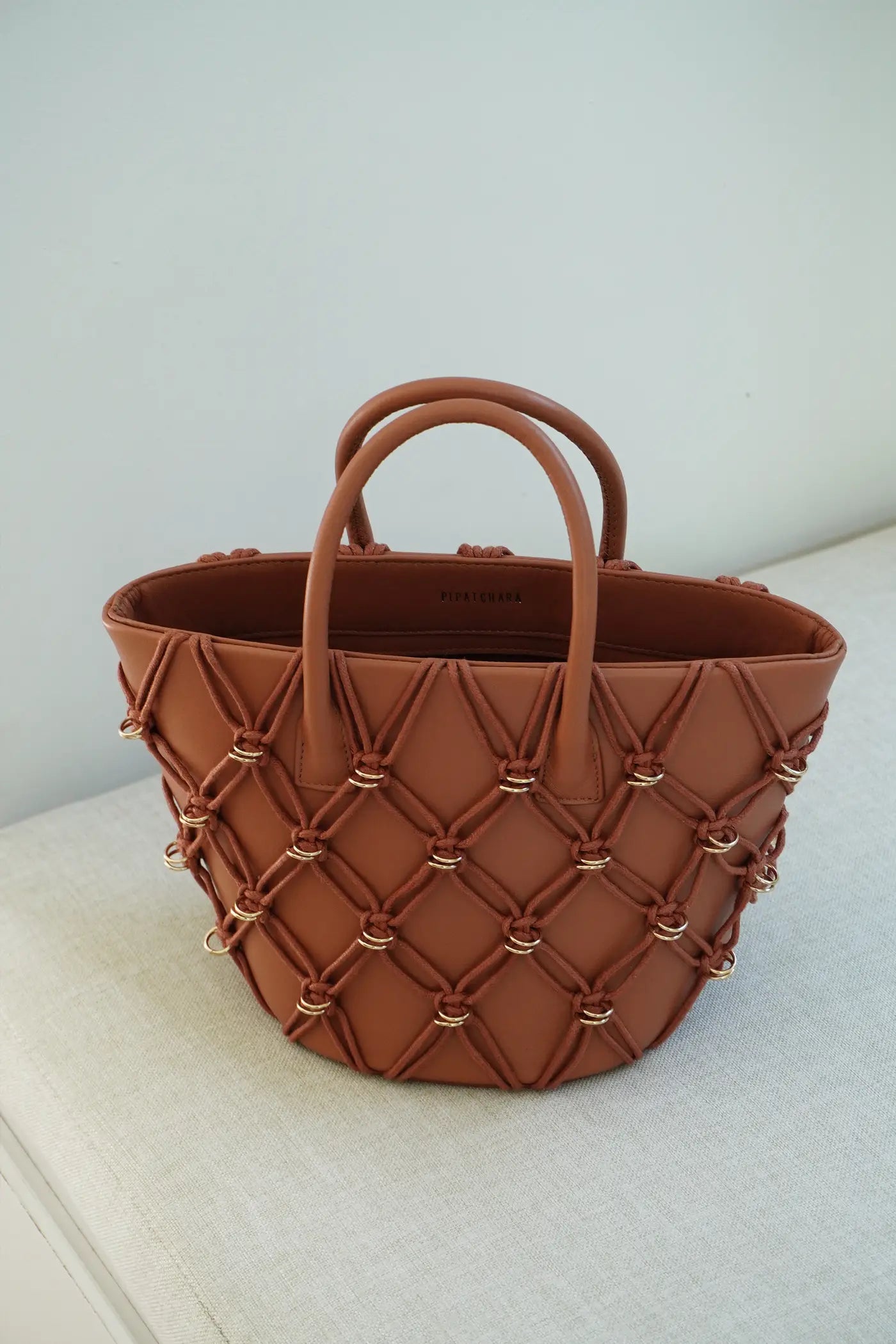 Thea Basket Bag(Tan, Mini)