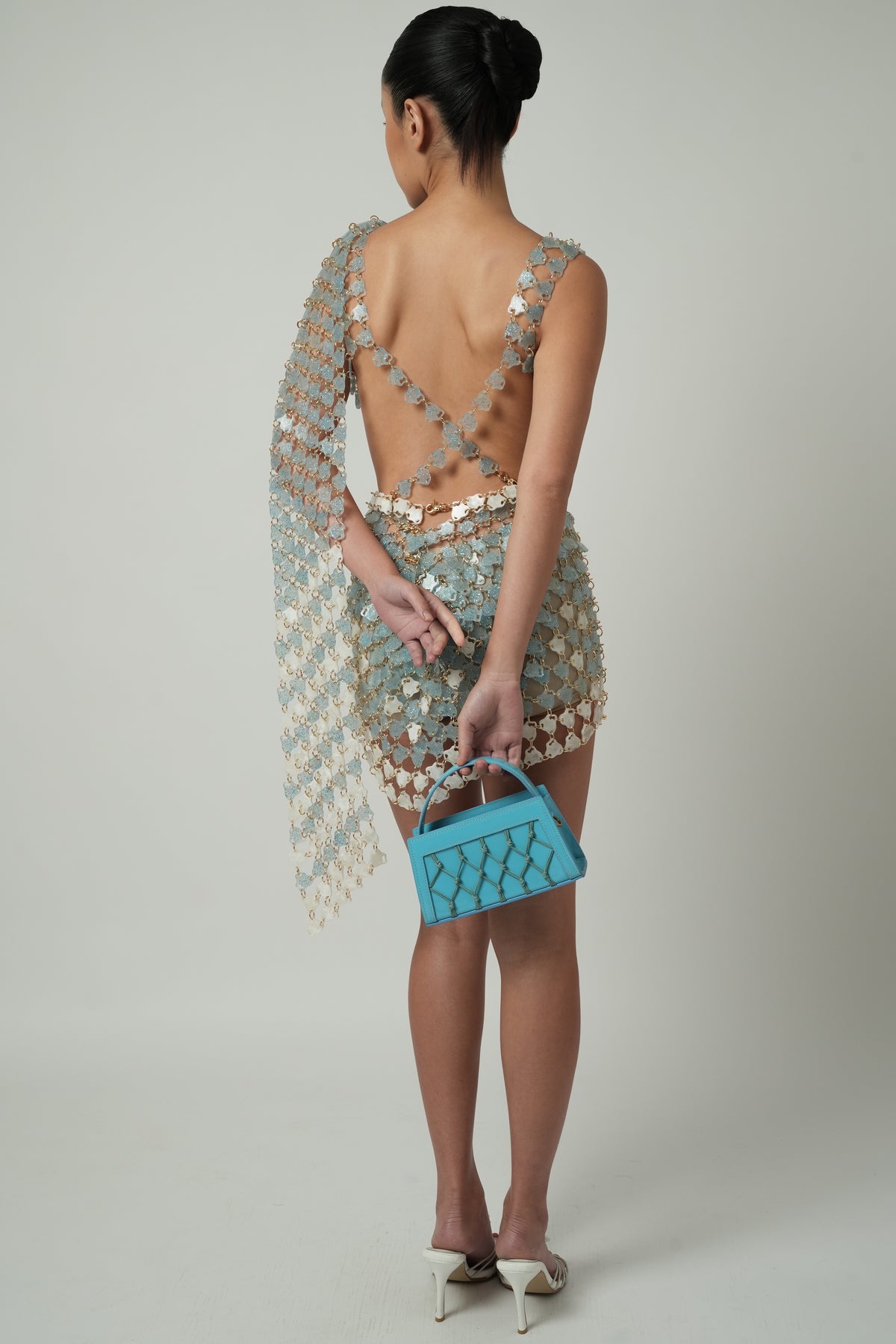 Infinitude Blue Moon Mini Dress(Ocean Gems)