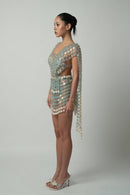 Infinitude Blue Moon Mini Dress(Ocean Gems)