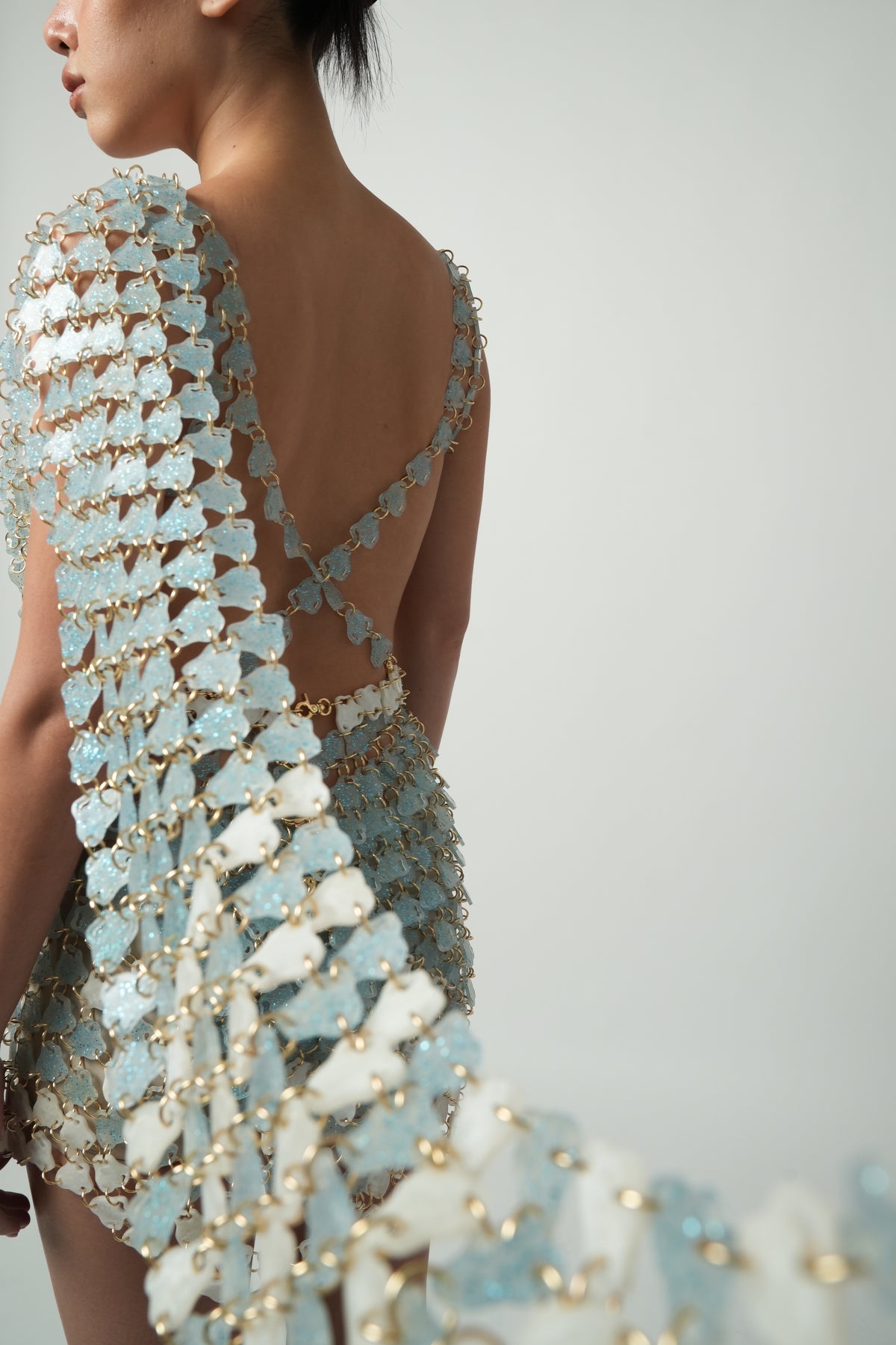 Infinitude Blue Moon Mini Dress(Ocean Gems)