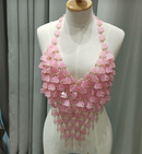 Infinitude Mali V-Neck Top (Rose Quartz)