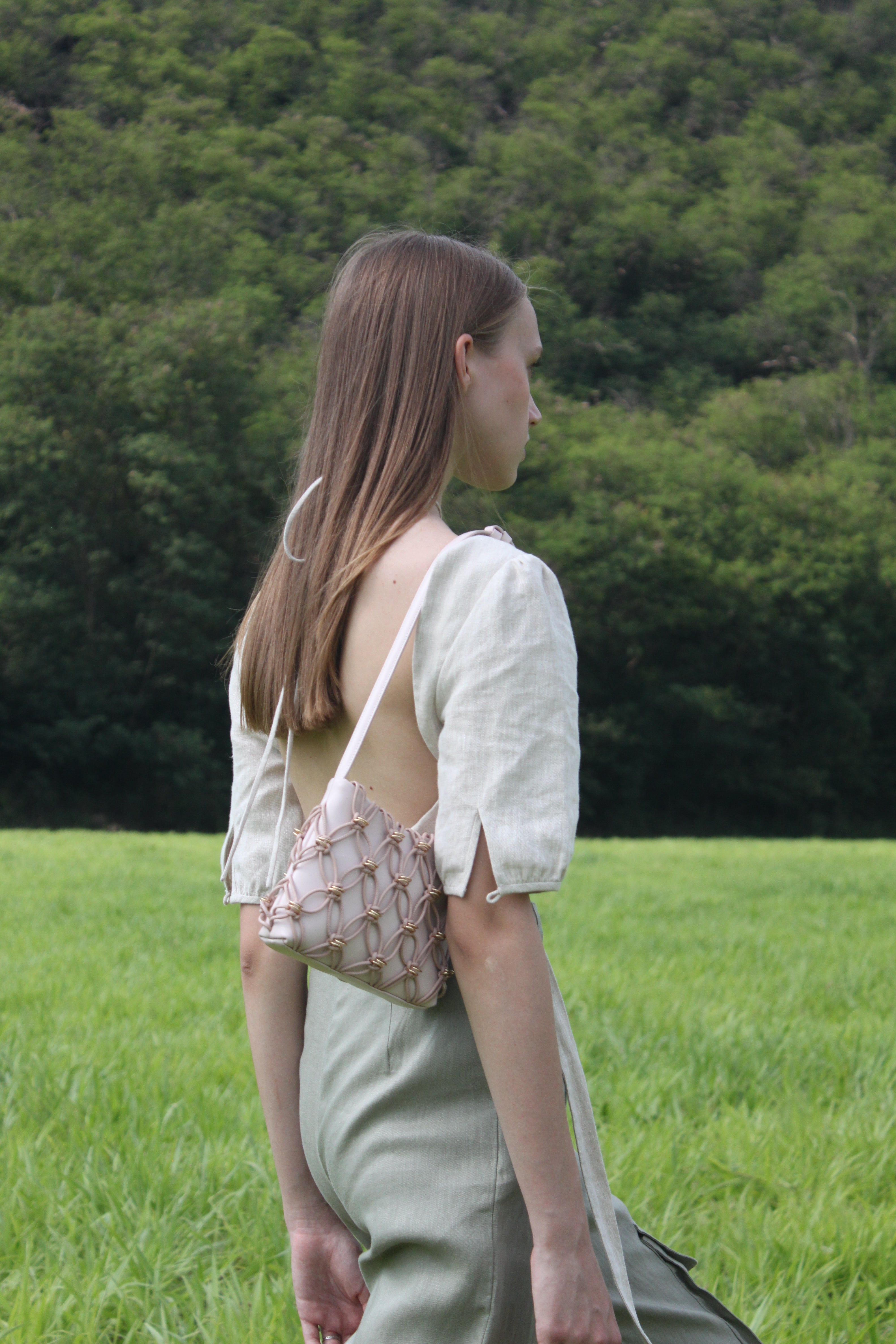 Jade Bag (Leather Cord) - Pink – Pipatchara